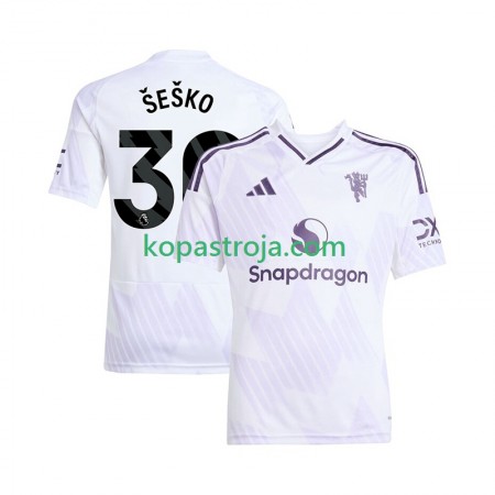 Billiga Fotbollströjor Manchester United Benjamin Sesko 30 Borta tröja 2025/26 Kortärmad